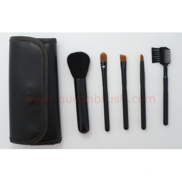 Échantillon gratuit 5PCS Black Nylon Cosmetic Brush Set